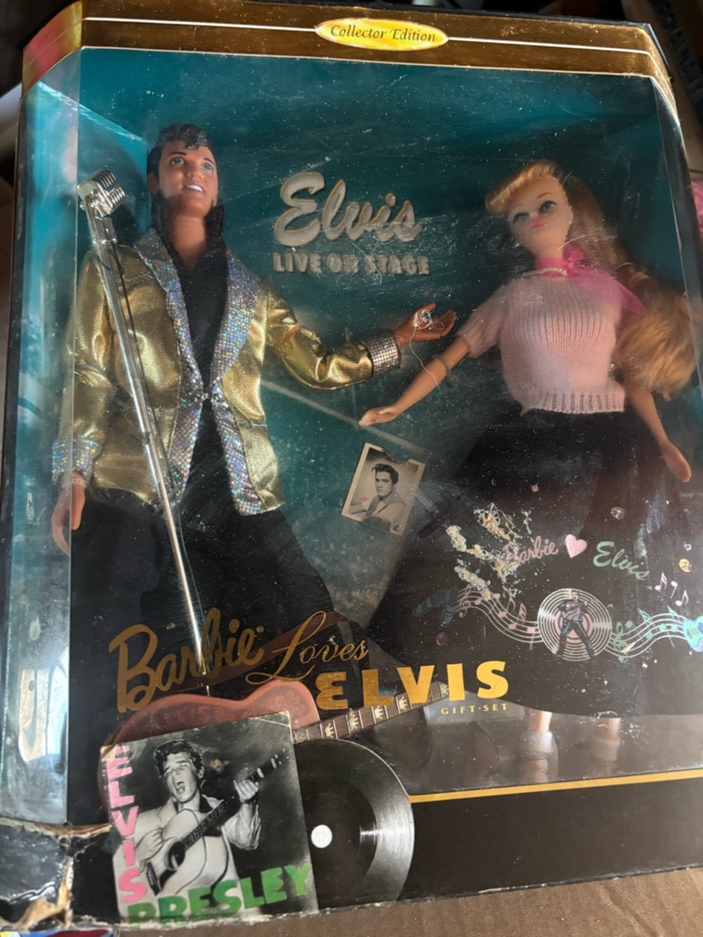 Barbie Elvis Gift Set – Gold, Pink & Black Outfit Dolls